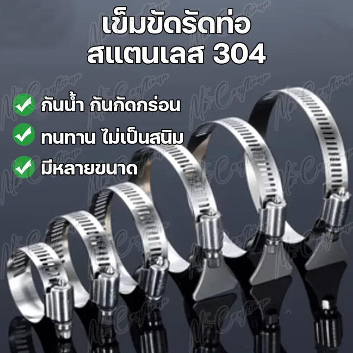 9 อันดับ เข็มขัดรัดท่อ/สายยาง สแตนเลส 304 ยี่ห้อไหนดี? อัปเดตปี 2025