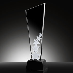 Five star blade trophy crystal trophy free customized glass frame personalized statue crystal birthday gift home decoration