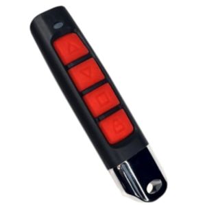 Universal Wireless Remote Control Auto Gate Garage Door Remote Gate Motor Remote RF Remote 4 Button Remote Control Learning Code Fixed Code Replacement Remote Battery Included