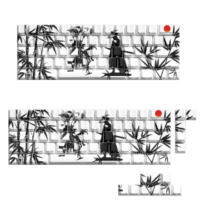 Wuxia Style Keycaps 64/74Key Double Shot Side Print Backlit Keyset Dye Sublimations Widely for 60 80 61/64/68/75/87