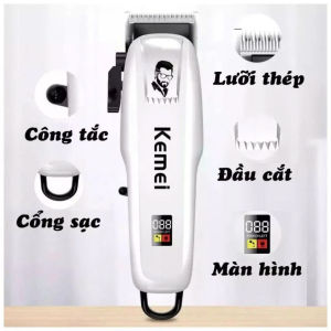 Tông Đơ Cắt Tóc Cho Bé Tại Nhà KM 232 – Không Gây Tiếng Ồn Pin Sạc Dùng Lâu Lưỡi Bảo Vệ Da Đầu