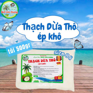 COMBO 10KG THẠCH DỪA THÔ ÉP KHÔ SIZE 8LI TẶNG KÈM HƯƠNG_LOẠI TÚI 500GR