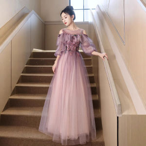 Luxury Elegant Evening Dinner Party Dress 2025 Ball Gowns For Formal Events Evening Dress With Glitters Purple For Gala Night Annual Meeting Dress Gala Night Gown