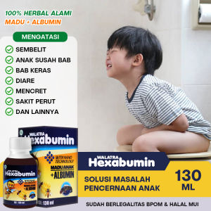 Obat Susah BAB Untuk Anak 1 2 3 4 Tahun Sembelit Diare Sakit Perut Mencret Pelancar BAB Keras Berdarah Anak Dengan Hexabumin Madu Kesehatan Pencernaan Original