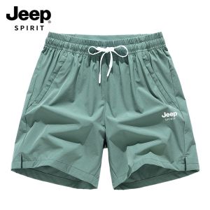 Jeep tinh thần quần short nam mỏng mùa hè phong cách mới chạy luyện tập đi chơi thể dục nhanh chóng làm khô thể thao ba phần quần