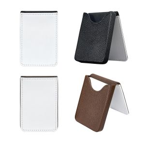 MMLUCK DIY Blank Name Card Holder Elegant Design PU Leather Thermal Dye Sublimation Card Case Easy To Carry Lightweight ic Business Card Box Men Gift