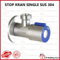 Stop Kran Single Bahan Stainless 1/2 Inch | Stop Kran Toilet Keran Shower Bidet Wastafel | Stop Kran Air Murah Single stainless Termurah Keran Air Shower Kran jet Shower toilet kloset sambungan selang shower. 