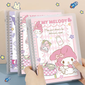 Sanrio Coil Notebook Anime Series Kawaii Kuromi My Melody Cinnamoroll Cartoon Notebook Student Stationery Kids Gift