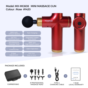 mixshop Massage Gun Mini Massage Gun Fascia Gun 2500mAh Battery Premium quality.