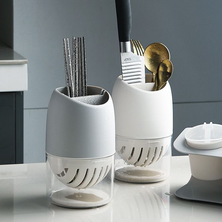 Modern Modern Cutlery Storage Rack Drainer Plastic Drain Containers ...