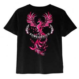 Someone T Shirt "Phoenix Pink" 341D Glow In The Dark