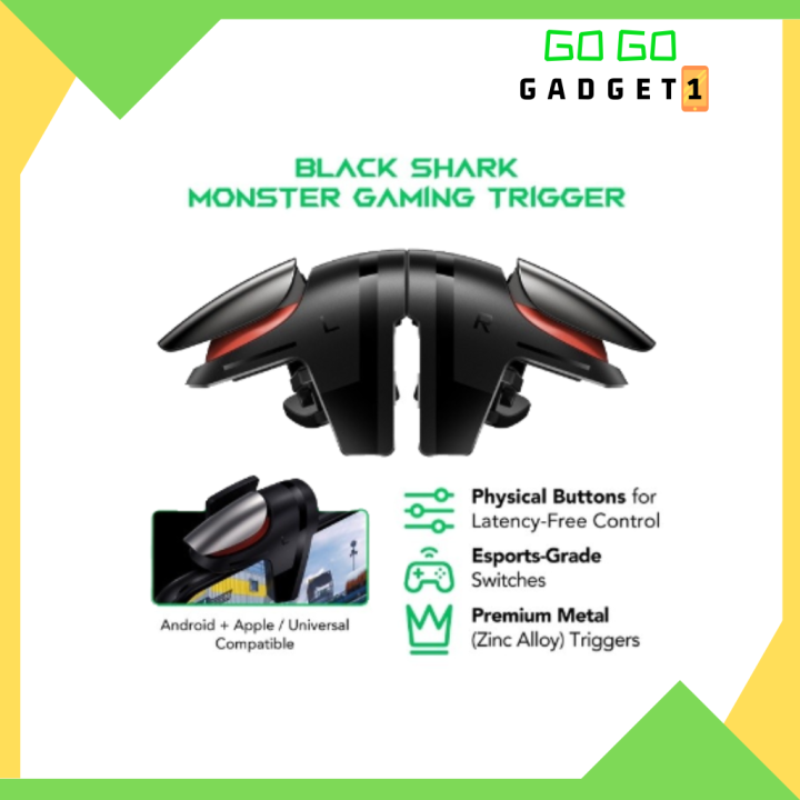 (100% Original) Black Shark Monster Gaming Trigger | Magnetic Clip HGK03