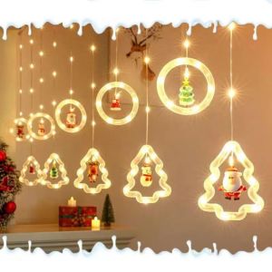 Rèm đèn Led cây thông giáng sinh chống nước trang trí Noel
