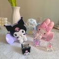 New Kawaii Kuromi My Melody Cinnamoroll Hair Clip Coiled Hair Clip Cartoon Cute Hair Accessories Accessory. 