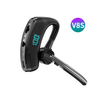 DISOUR Tai Nghe Bluetooth Doanh Nhân Màn Hình LED V8S Nghe Nhạc 30 Giờ Thời Gian Chờ Lâu 48 Giờ Có Mic Tai Nghe Không Dây Thể Thao Chơi Game Điều Khiển Bằng Giọng Nói Tai Nghe Chống Ồn Thông Minh ENC HIFI