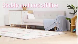 78 "x 70" baby safe play mat floor mat foam playmat non-toxic foldable waterproof crawling mat for toddlers and infants