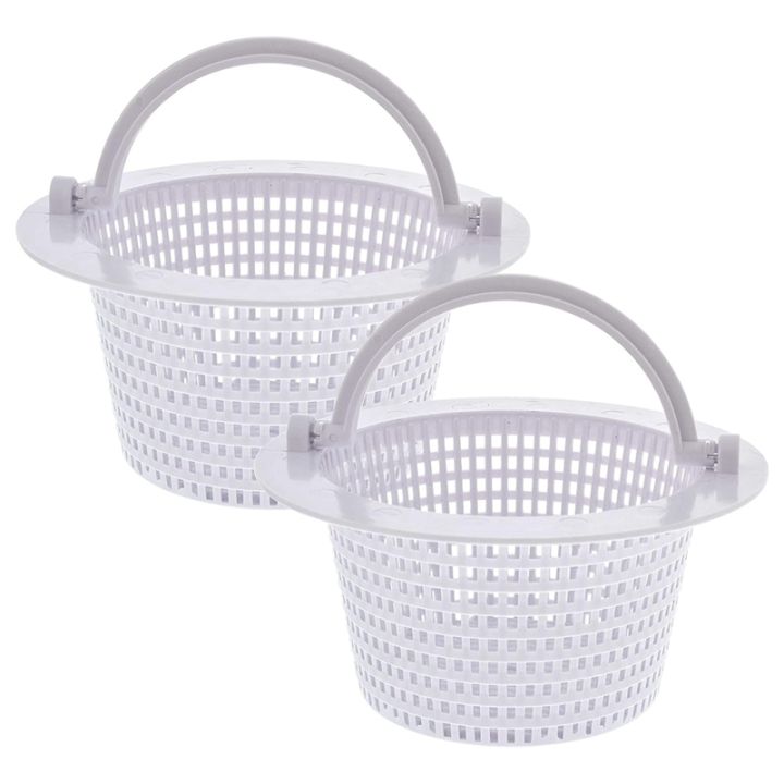 Swimming Pool Skimmer Replacement Basket with Handle, 2 Pack - Above ...