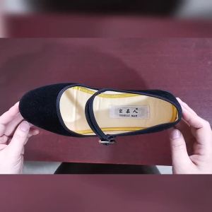 Real People Cloth Shoes For Hotel And Supermarket WomenS Work Shoes Flat Heel Soft Sole Square Dance Shoes For Mothers