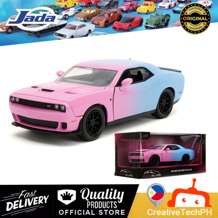 Jada Toys 34658 1 24 Pink Slips 2015 Dodge Challenger Srt Hellcat X 2 Pink Slips 1 24 2015 Dodge