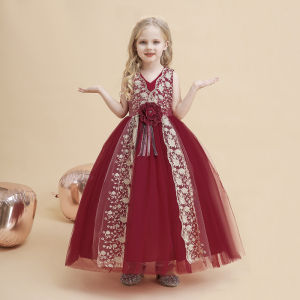 Long Party Dress Anak / Long Dress Christmas / Dress Pesta Anak Perempuan