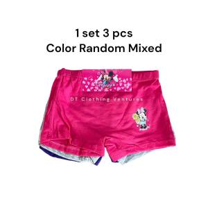 2-6yrs 3 pcs Cotton Girls Kids Panties Printed Cute Comfortable Boxers