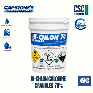 HI-CHLON 70% CHLORINE GRANULES | CALCIUM HYPOCHLORITE | SWIMMING POOL WATER SANITIZER