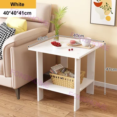 Nordic Bedside Table Small Square Desk Coffee Table Simple Sofa Side Table Corner Table Living Room Bedroom
