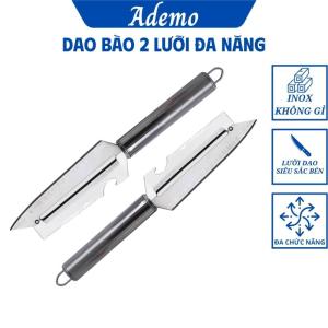Dao 2 lưỡi bào vỏ thái lát gọt rau củ quả inox không gỉ an toàn tiện lợi