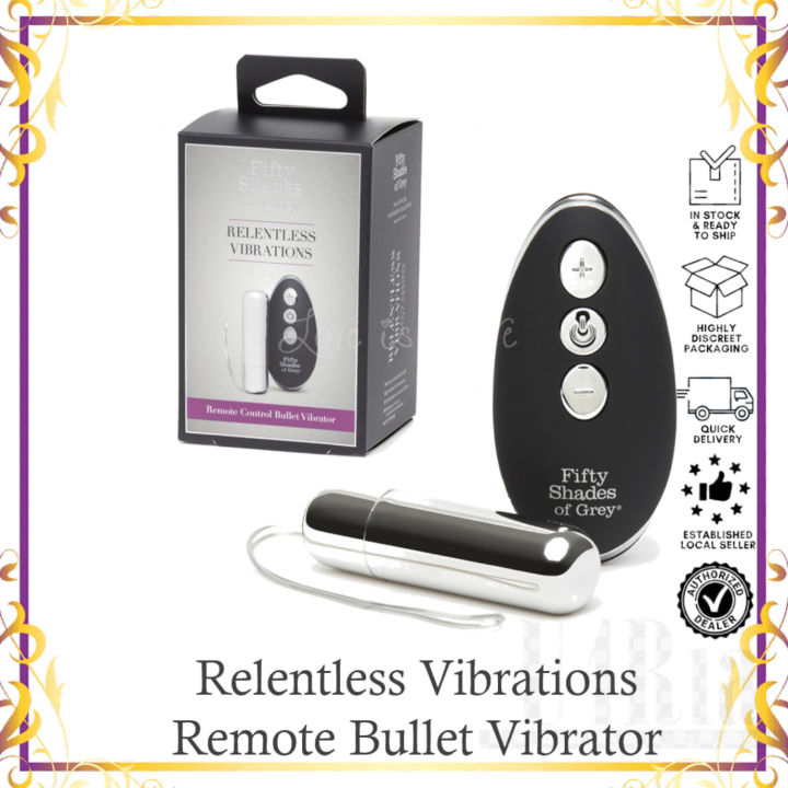 Fifty Shades of Grey Relentless Vibrations Remote Bullet Vibrator | Lazada  Singapore
