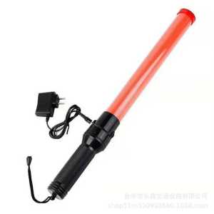 54CM Tongkat Lalin Panjang Stik Parkir Lampu Senter Lalu Lintas Polis Konvoi Swat LED
