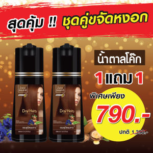 DayHerb แชมพูสมุนไพร  แชมพูปิดผมขาว  2 ขวด  ปิดผมขาวได้ใน 5 นาที