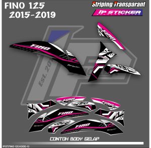 FINO  125 (COD) STIKER STRIPING MOTOR YAMAHA FINO 125 - STIKER LIST GRAFIK SIMPLE WARNA VARIASI DESAIN RACING HOLOGRAM DAN TRANSPARAN BISA COD IP.STRIPING KODE-13