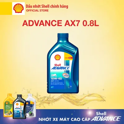 [Xe số 0.8L] Dầu nhớt cao cấp Shell Advance 4T AX7 SN 0.8L