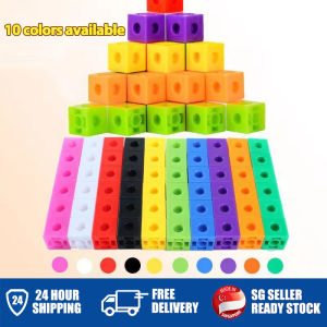 100pcs Linking Math Cube SetNumber blocks Color & Number Building Blocks