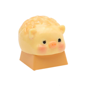 Handmade Resins Keycaps 3D Pig Pineapple Bun Keycap for Crosses Axises Mechanical Keyboards ESC Customizeds Keycap