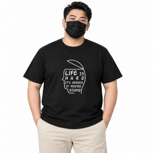 Mens Life Is Hard Graphic Crew Neck T-Shirt Plus Size Casual Short Sleeve S-4XL OM260
