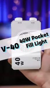 ไฟวิดีโอ LED พกพา ToKerNew 2025 ขนาด 40W ขนาดเล็กพร้อมที่สามารถชาร์จศัพท์มือถือ PD ได้