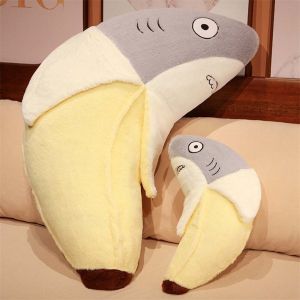 TEA7146 Dolls For Children Soft Banana Home Decoration Collection Toy Plush Animal Banana Stuffed Toys Plush Doll Banana Shark Plush Toy