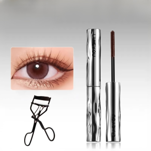 【送睫毛夹】防水浓密持久定型睫毛膏 Natural lengthening waterproof mascara Flake Free Formula Mascara Amplifier Natural Lash Extender Tubing Mascara Lash Primer Smudge Proof Waterproof 24H Hold Fiber Infused