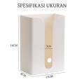 [IZUNA]KOTAK TISSUE TISU TEMPEL DINDING / TEMPAT TISU TEMPEL DINDING MULTIFUNGSI UNTUK DAPUR / TOILET / TEMPAT TISU / RAK TISU. 