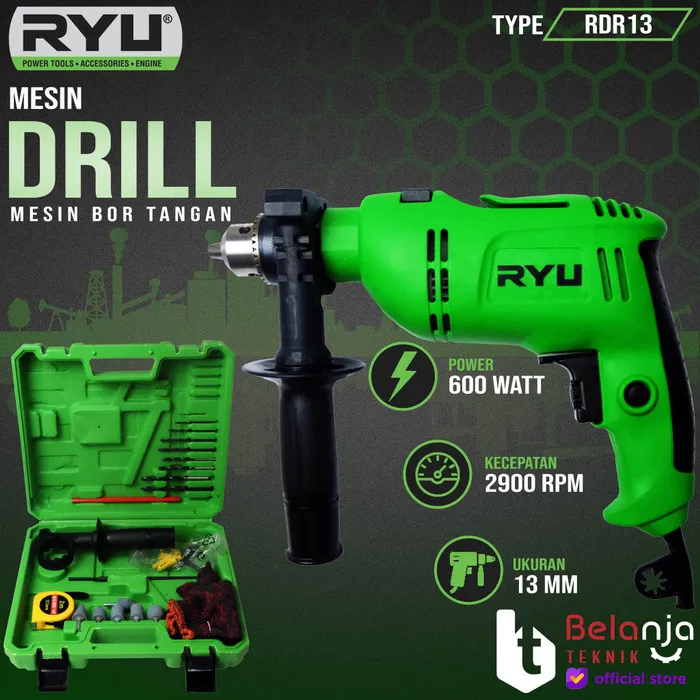 Tekiro RYU Mesin Bor Tangan RDR 13 - 13 mm RDR13 13mm | Lazada Indonesia
