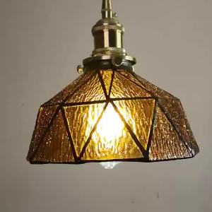 Japanese Nordic Retro ins Brass Glass Corridor Light Entrance Bar Counter Restaurant Balcony Bedside Homestay Small Pendant Light