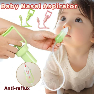 Nose Aspirator Hand Pulled Baby Nose Mucus Cleaner for Newborns Soft Silicone Nose Sucker
