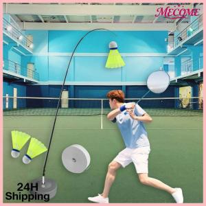 MECOME ฟื้นตัว อุปกรณ์ฝึกซ้อมแบดมินตันเดี่ยว ยืดหยุ่น ปรับได้ ชุดฝึกซ้อมแบดมินตัน ทนทาน ผู้ฝึกสอนความแข็งแกร่ง ฝึกซ้อมแบดมินตัน