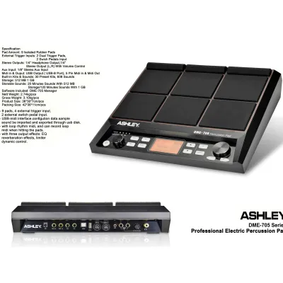 Drum Electrik DME705 / DME 705 ELECTRIC PERCUSSION PAD ORIGINAL GARANSI RESMI 1 TAHUN