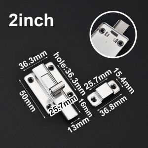 Kunci Grendel Slot Pintu Geser Stainless Tebal 2 3 4 Inch Stenlis Selot Jendela Door Bolt Kunci Pengunci Gudang