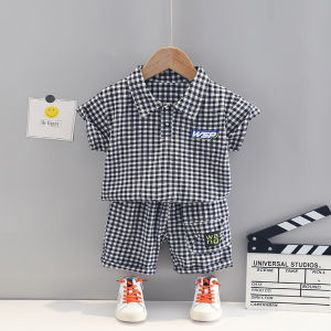 Cotton kid clothing sets boys Children clothes Short sleeves set