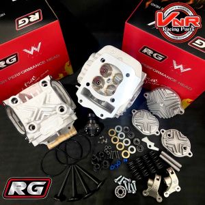 ฝาสูบ4วาล์ว Wave125 ลูก70-78มิล วาล์ว24/27 28/25 27/30  บ่า/หลอดทองเหลือง ใส่เวฟ125S-R-iบังลม-msx-125Led สินค้าดี มีคุณภาพ ฝา4วาล์ว WAVE125 บ่าวาล์ว+หลอดวาล์วพิเศษ(ทองเหลือง)