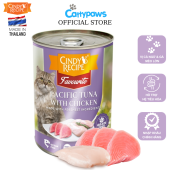 Pate Cho Mèo Cindy Recipe 8 Vị Thơm Ngon Lon Lớn 400g - Thức Ăn Ướt Các Vị CáThịt Hải Sản | Cattypaws