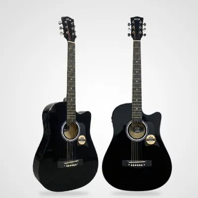 RIXTON 38inch/41inch Acoustic Electric Guitar w/ Built-In EQ 4 Band Equalizer and Built-In Truss Rod